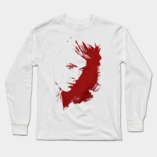 silhouette ziggy stardust Long Sleeve T-Shirt